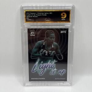 2023 Donruss Optic UFC #11 Amanda Nunes Light It Up Purple
